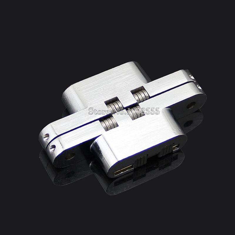1PCS Stainless Steel Hidden Hinges 19x95MM Invisible Concealed Cross Door Hinge Bearing 25KG With Screw For Folding Door K98-2
