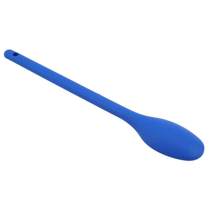 Kokhulpmiddelen Silicone Spooncake Stopverf Spatel Mengen Lepel Lange Steel Kookgerei Servies Keuken Soep Lepels
