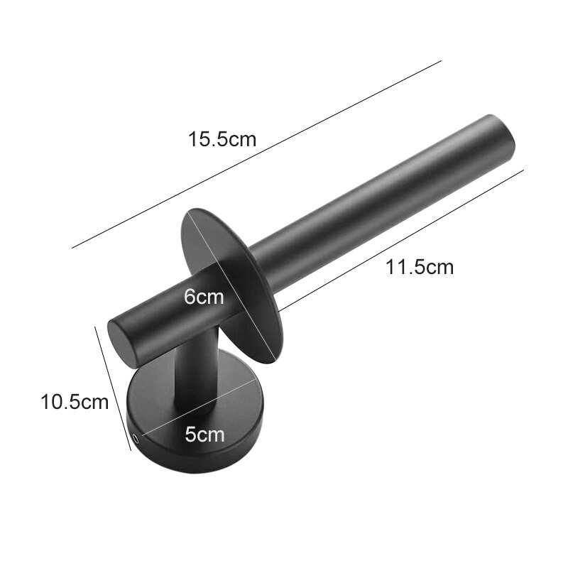 ELLEN Bathroom Paper Holder Roll Tissue Hanger Black Bathroom Accessories EL862