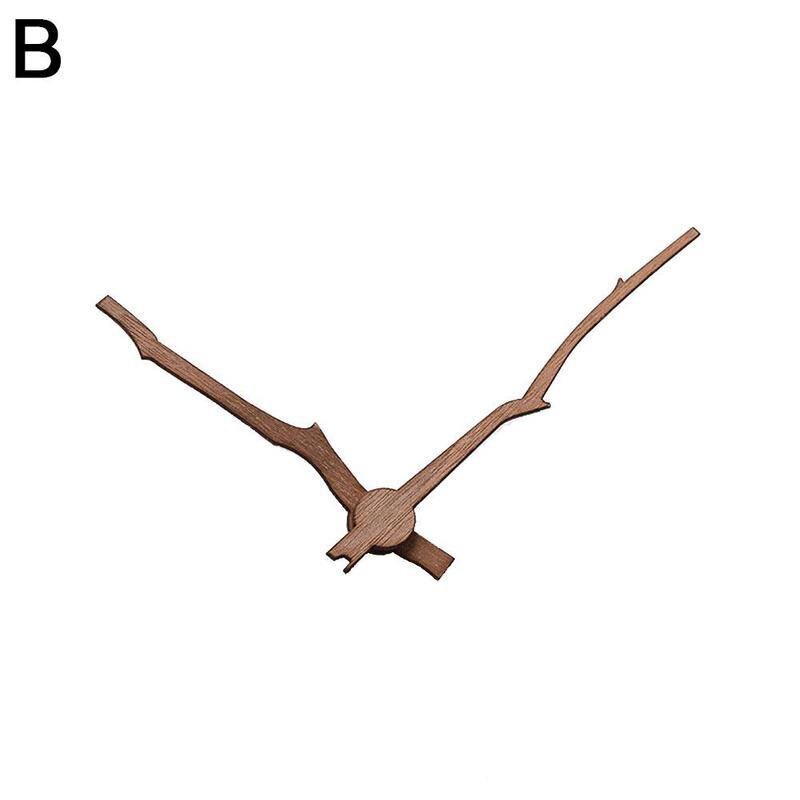 1pcs Wooden Pointers DIY Wall Clock Hands 10-12 Inch Clock Walnut Wood Needle Quartz Clock Replace Part Accessories: B