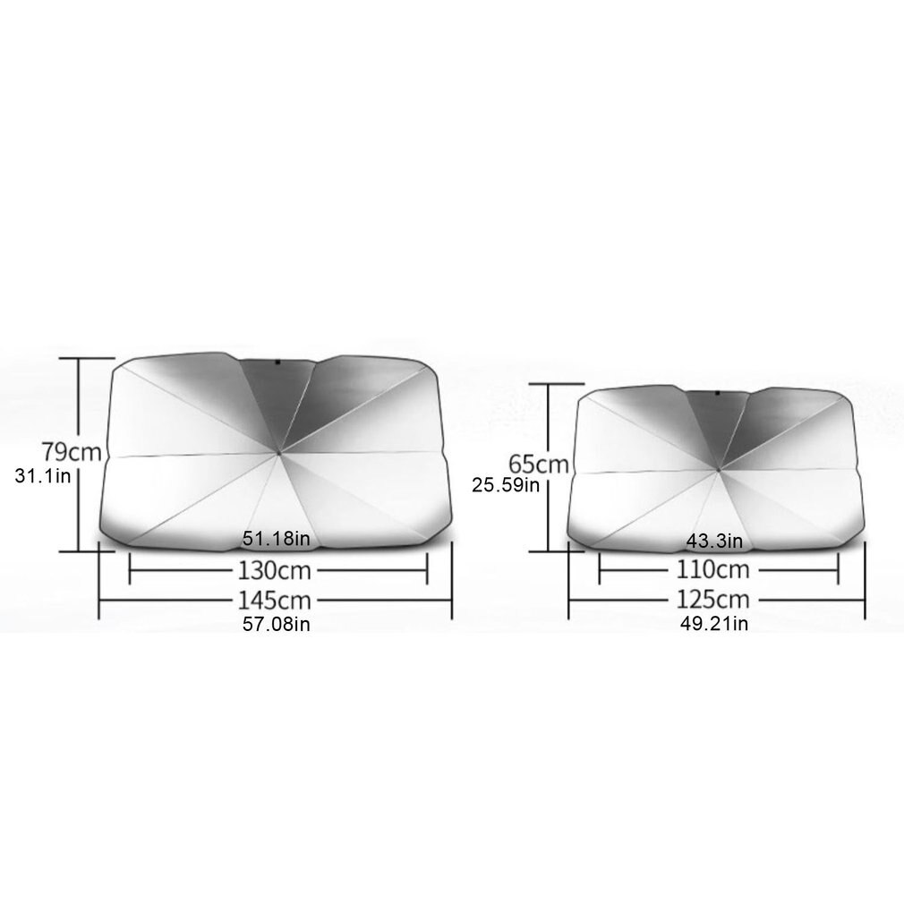 Parasol frontal para coches, cubierta interior de luna delantera, con protección UV, para modelos Sedán y SUV, accesorios parabrisas