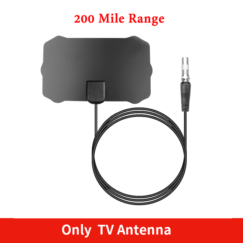 Kebidumei 200 mile rækkevidde tv-signal digitalt antennekabel  hd 1080p 4k antenne digitalt indendørs hdtv med forstærker signalforstærker: Antenne