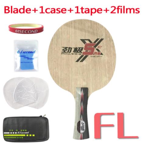 DHS POWER-G 5X PG 5 X Table Tennis Blade Arylate Carbon ALC Racket Ping Pong Bat Paddle: FL with FM case
