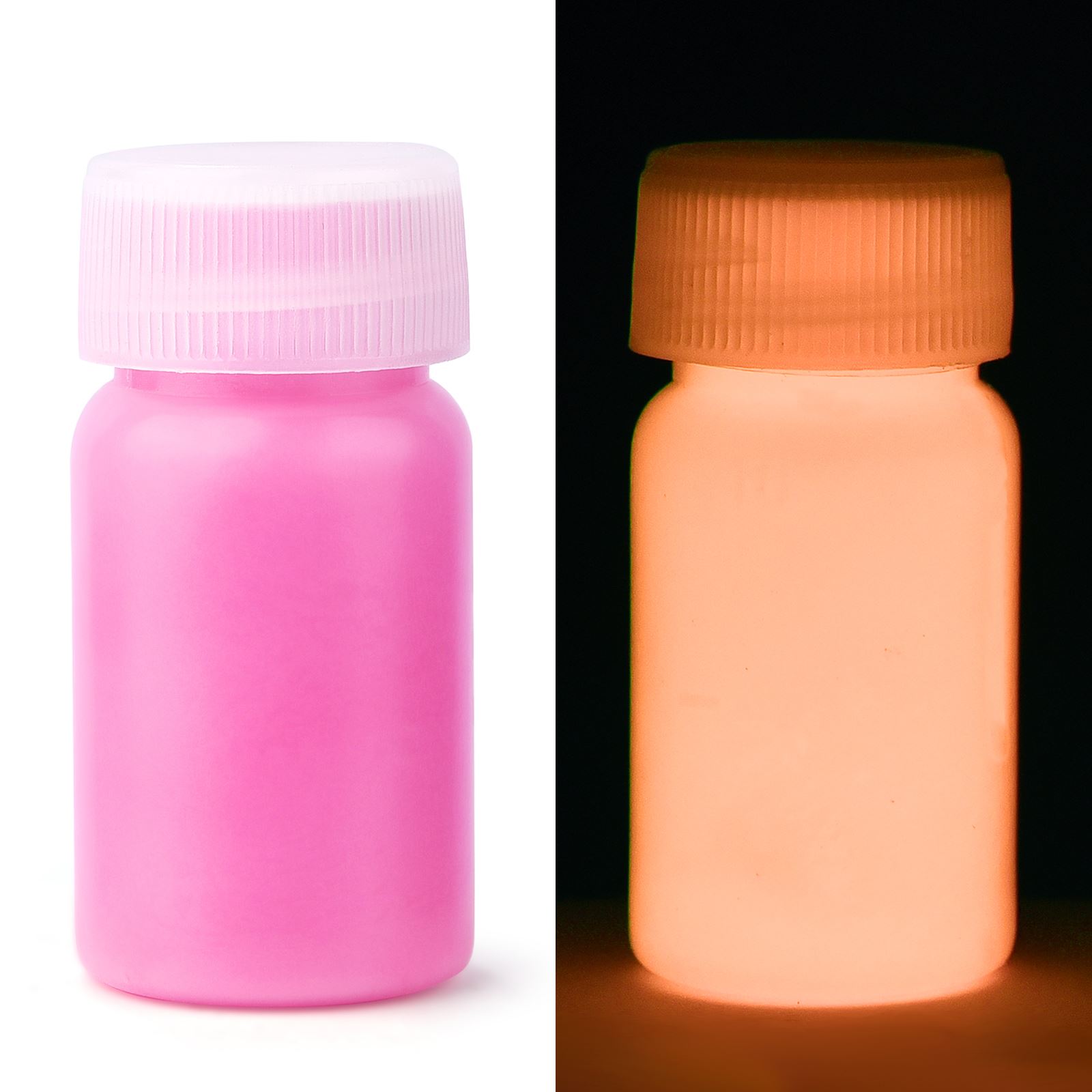 15g/ flasker fluorescerende pigment, langvarig lysende maling, automatisk glød, selvlysende akrylmaling, til kunst, festartikler: Lilla