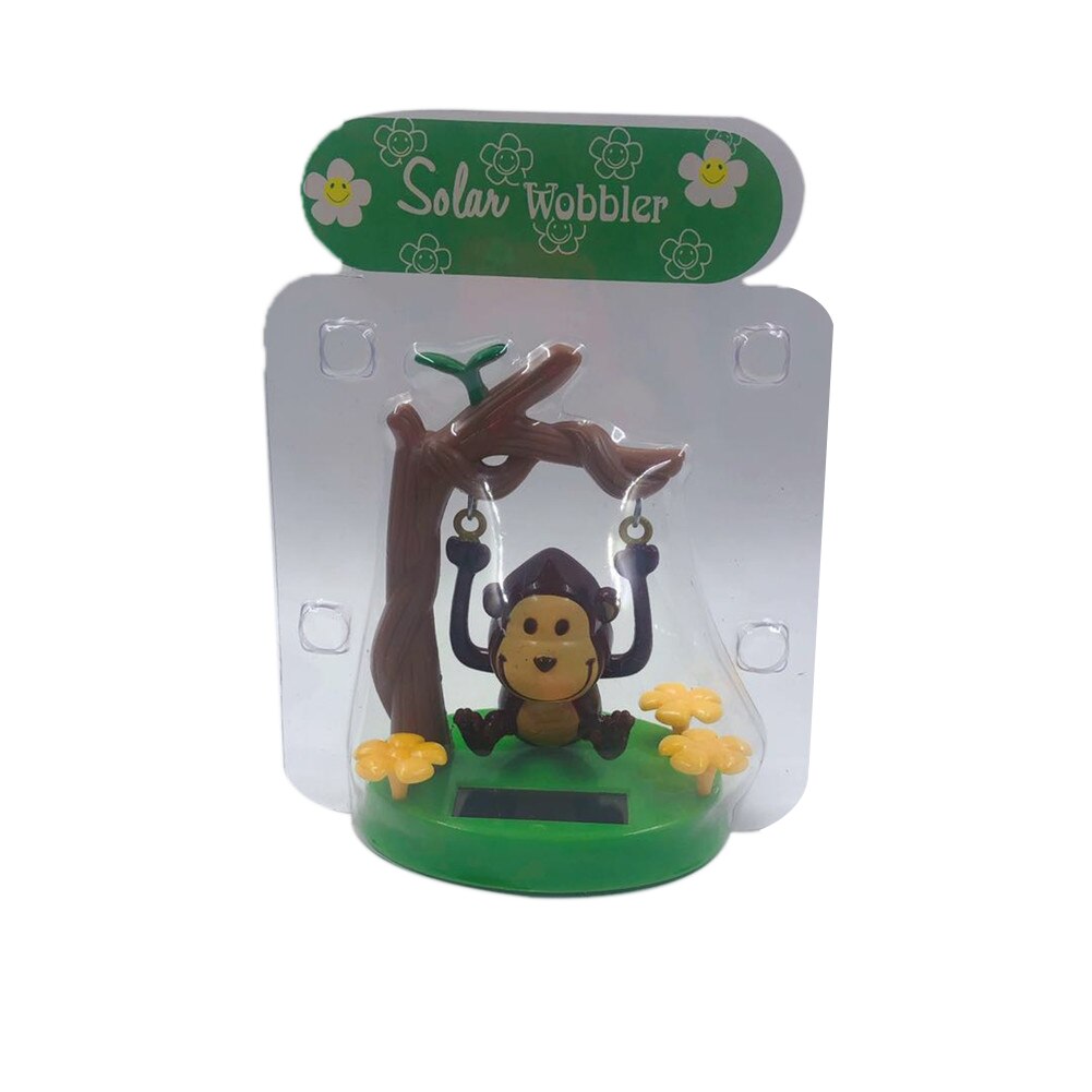 Jouet de singe animé à énergie solaire, 1 pièce, danse, Animal mignon, balançoire, accessoires de style intérieur de voiture, décoration de voiture, jouets pour enfants,