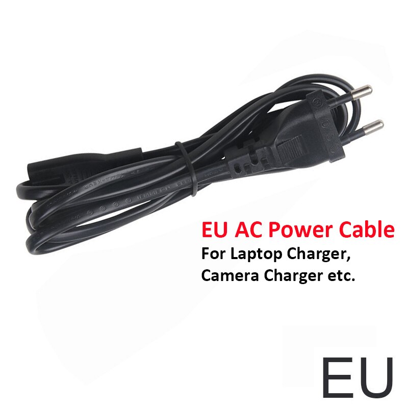 EU/Europa 2 Prong Laptop AC Adapter Charger Lead 2Pin kabel 2Pin Netsnoer Kabel