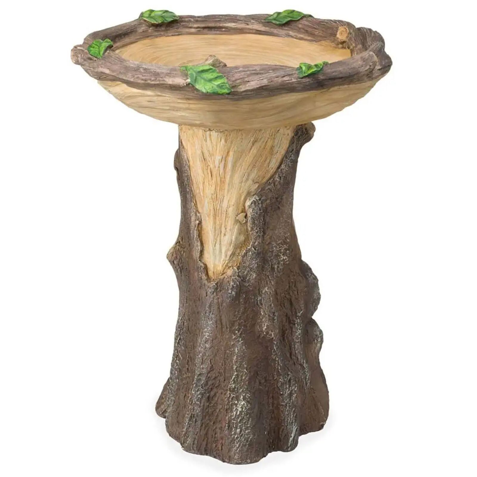 Resin Tree Birdbath Polyresin Antique Garden Bird Bath For Home Garden Yard Garden Decoration Outdoor Gardening Yard Decor