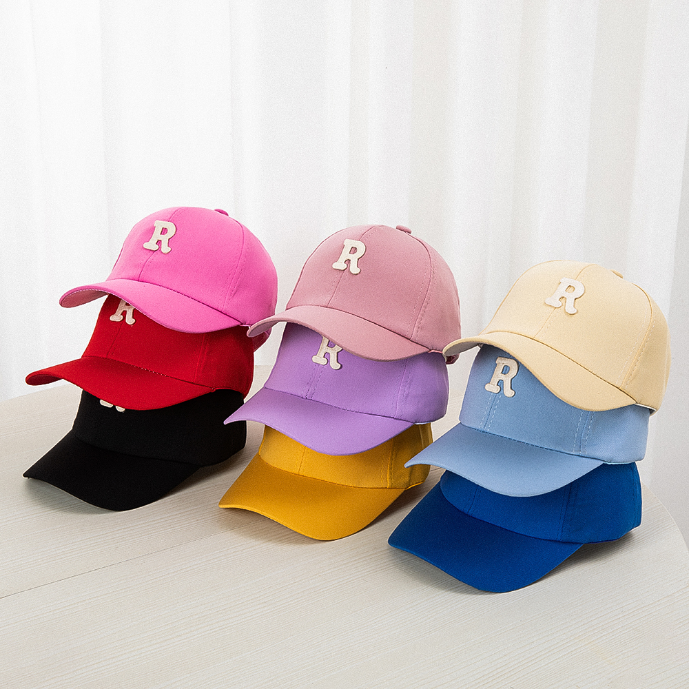 1pc crianças boné de beisebol para menina menino primavera verão bebê chapéu de sol clássico cor sólida criança pico bonés