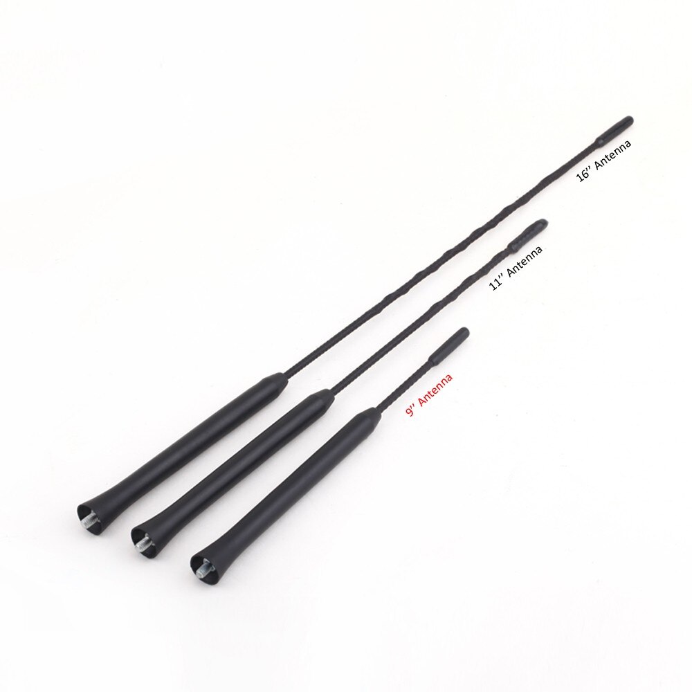 Mástil de látigo de antena de techo, 9 tornillos, AM/FM