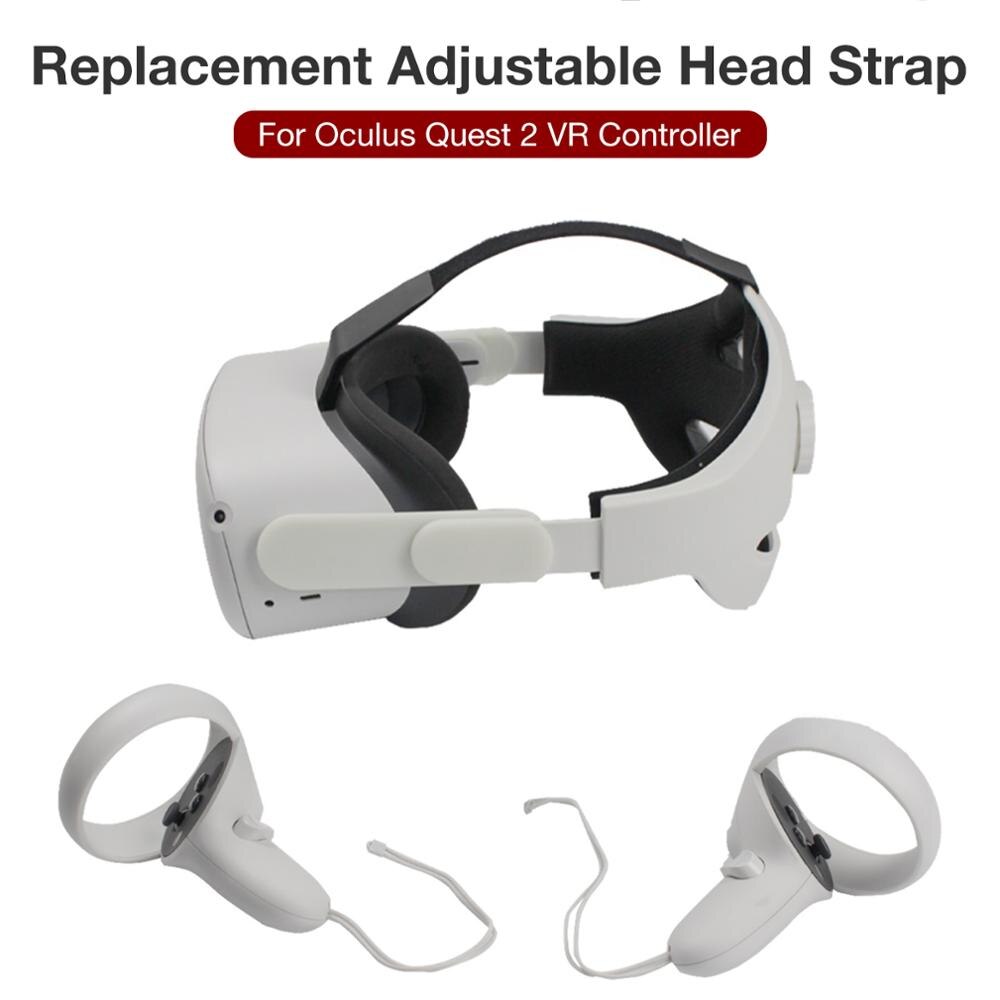 Adjustable Headband Strap For Oculus Quest 2 VR Headset Comfortable Fixing Head Strap Non-slip VR Helmet Belt VR Accessories