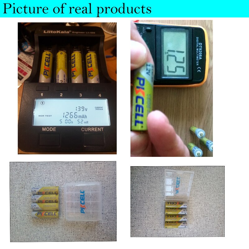 20Pcs PKCELL 1.2V AA NIMH Rechargeable Battery 1300 mah For camera