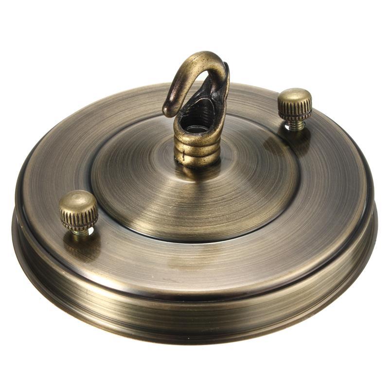 Retro Vintage Haak Plaat Houder Industriële Kroonluchter Met Haak Plafond Plaat Retro Lamp Accessoires