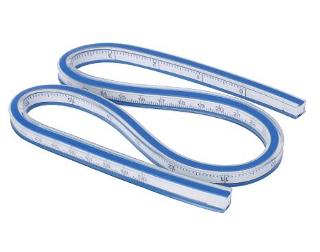 Flexible curva gobernante de redacción herramienta de dibujo de vinilo de plástico 30cm 40cm 50cm 60cm: 50CM