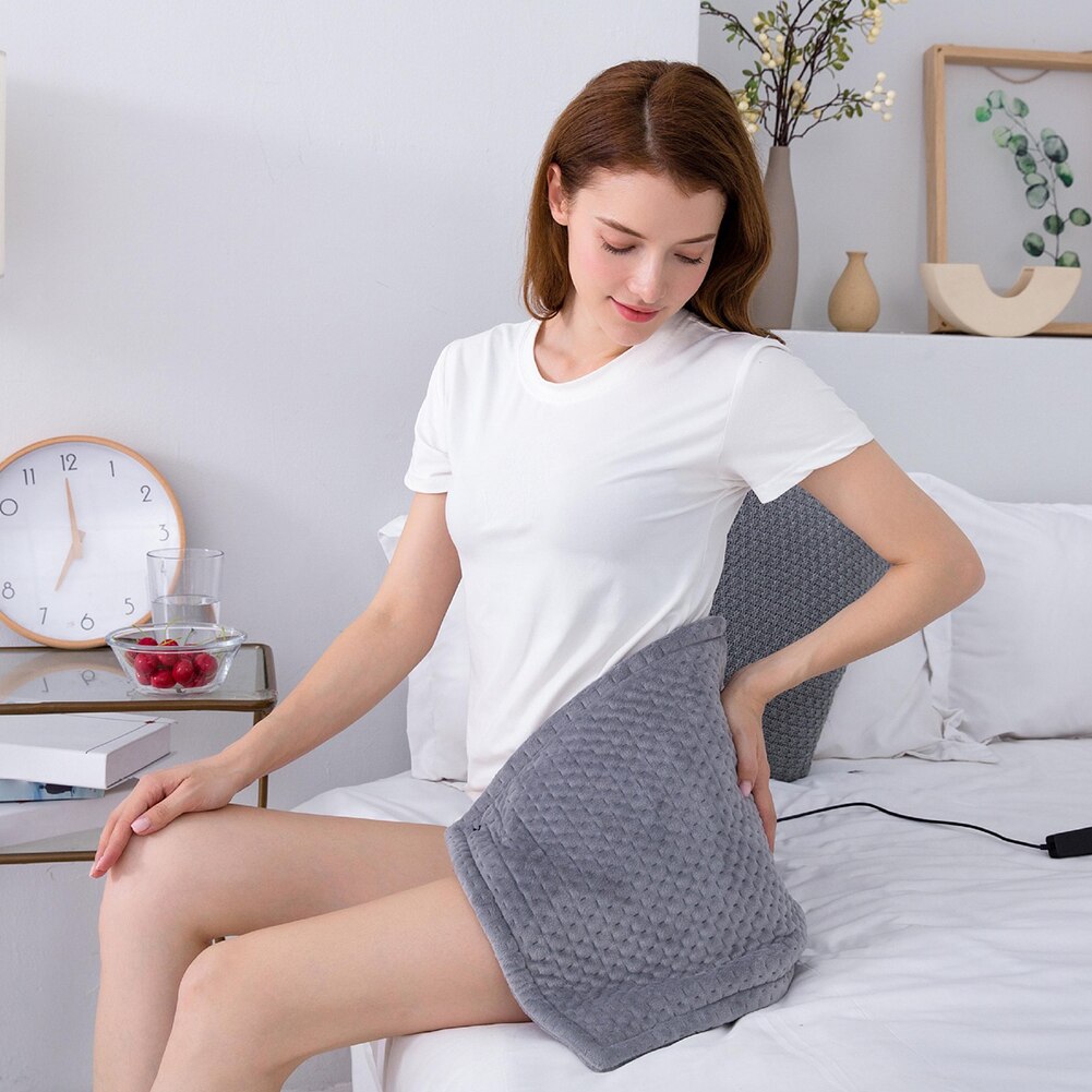 Madrass tidtaker kontroll med 6 innstillinger nakke skulder mage omsorgsterapi varmepute vaskbart elektrisk teppe varm flanell