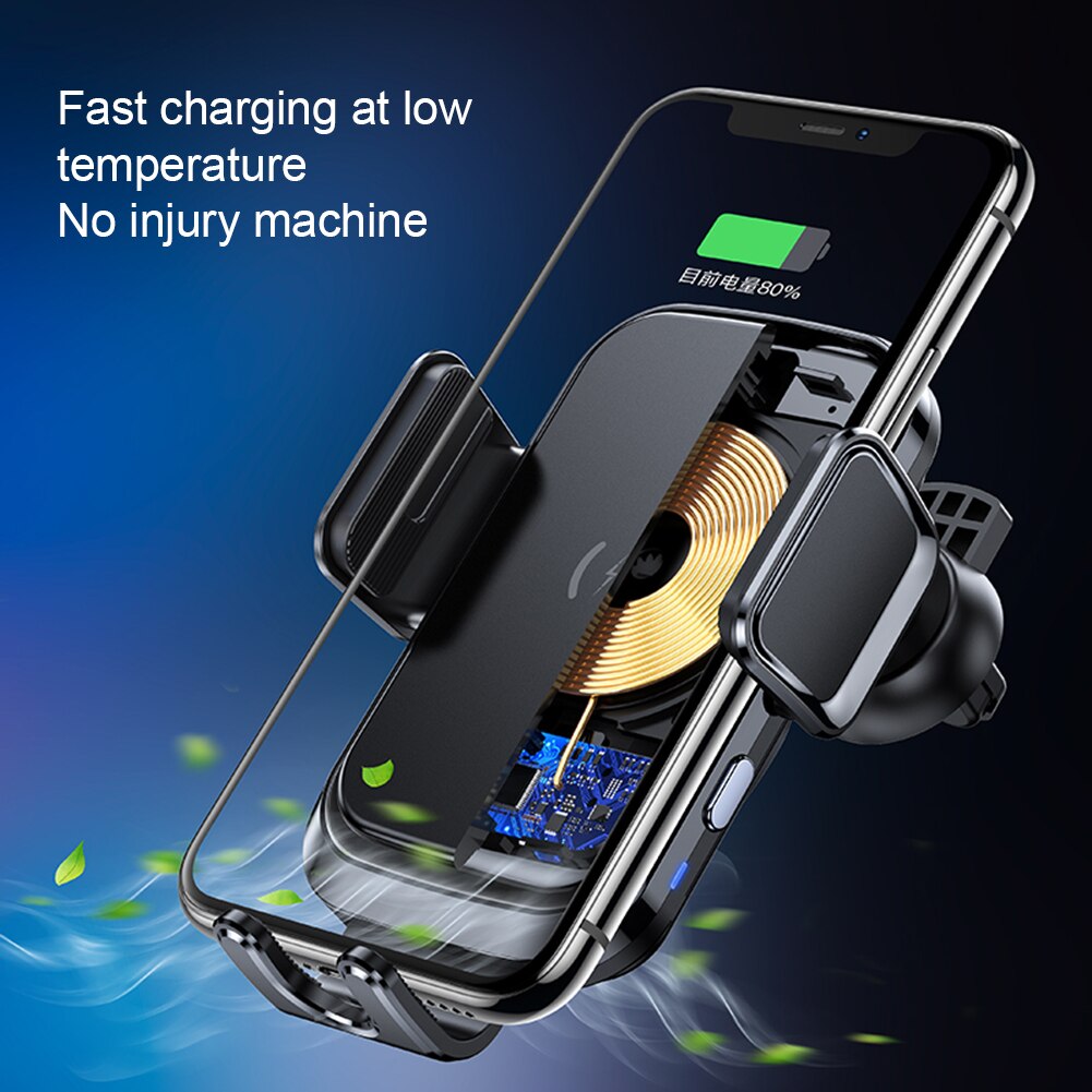 X7 10w suporte do telefone carregador de carro de indução sem fio ventosa respiradouro de ar de silicone antiderrapante para qi sem fio de carregamento montagem do telefone
