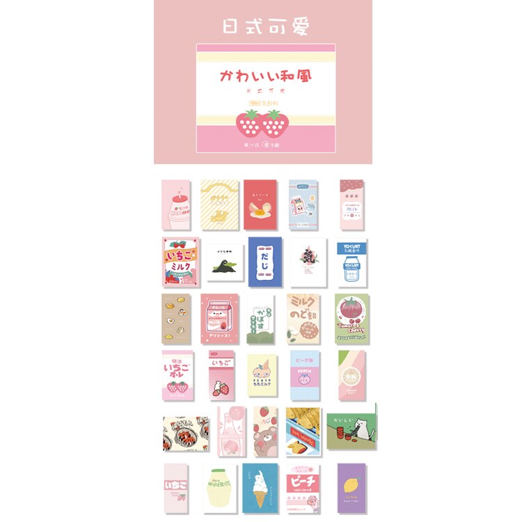 20set/lot Kawaii Stationery Stickers ins fresh and cute Diary Planner Decorative Mobile Stickers Scrapbooking DIY Craft Stickers: rishikeai