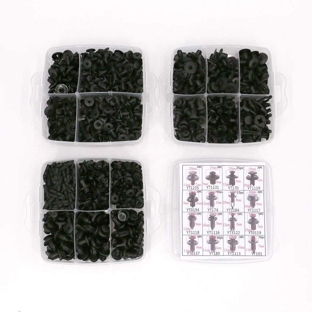 620pc Car Trim Body Clips Kit Rivets Retainer Door Panel Bumper Plastic Trim Moulding Clip Retainer Clips