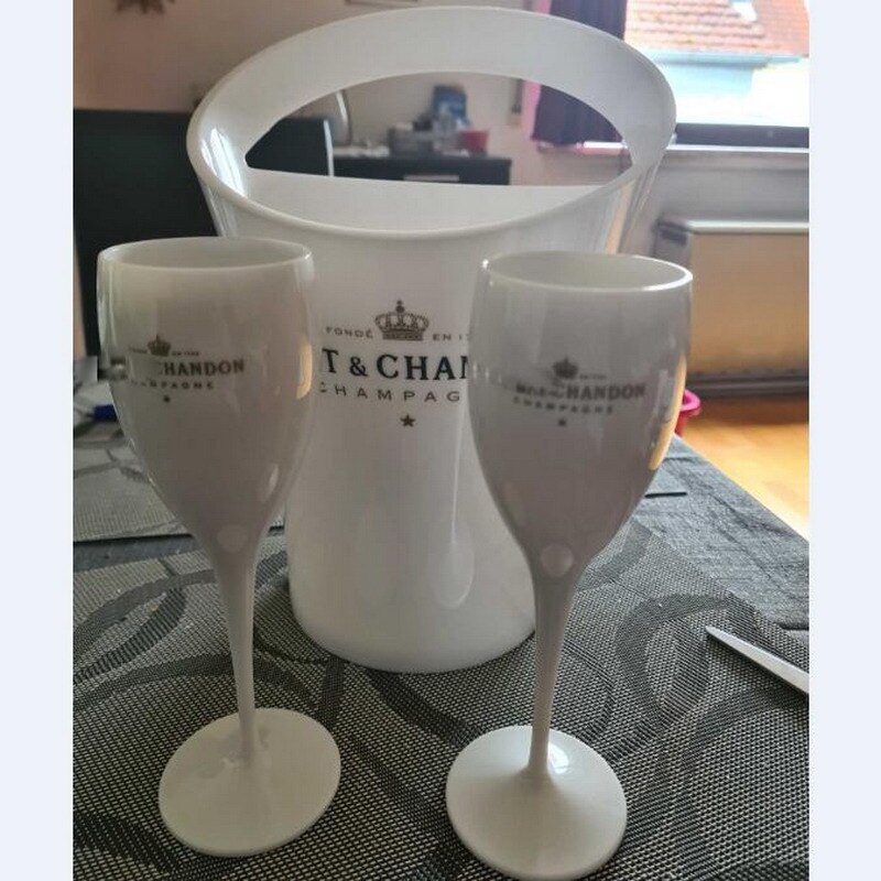 Botte di vino in plastica, 2 tazze 1 barile, stereo Champagne, lavatrice, acrilico bianco: Blu