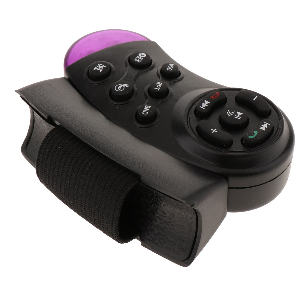 Steering Wheel Multimedia Portable, Player Steering Wheel Control, 11-Key Controller MP3 for Most Cars