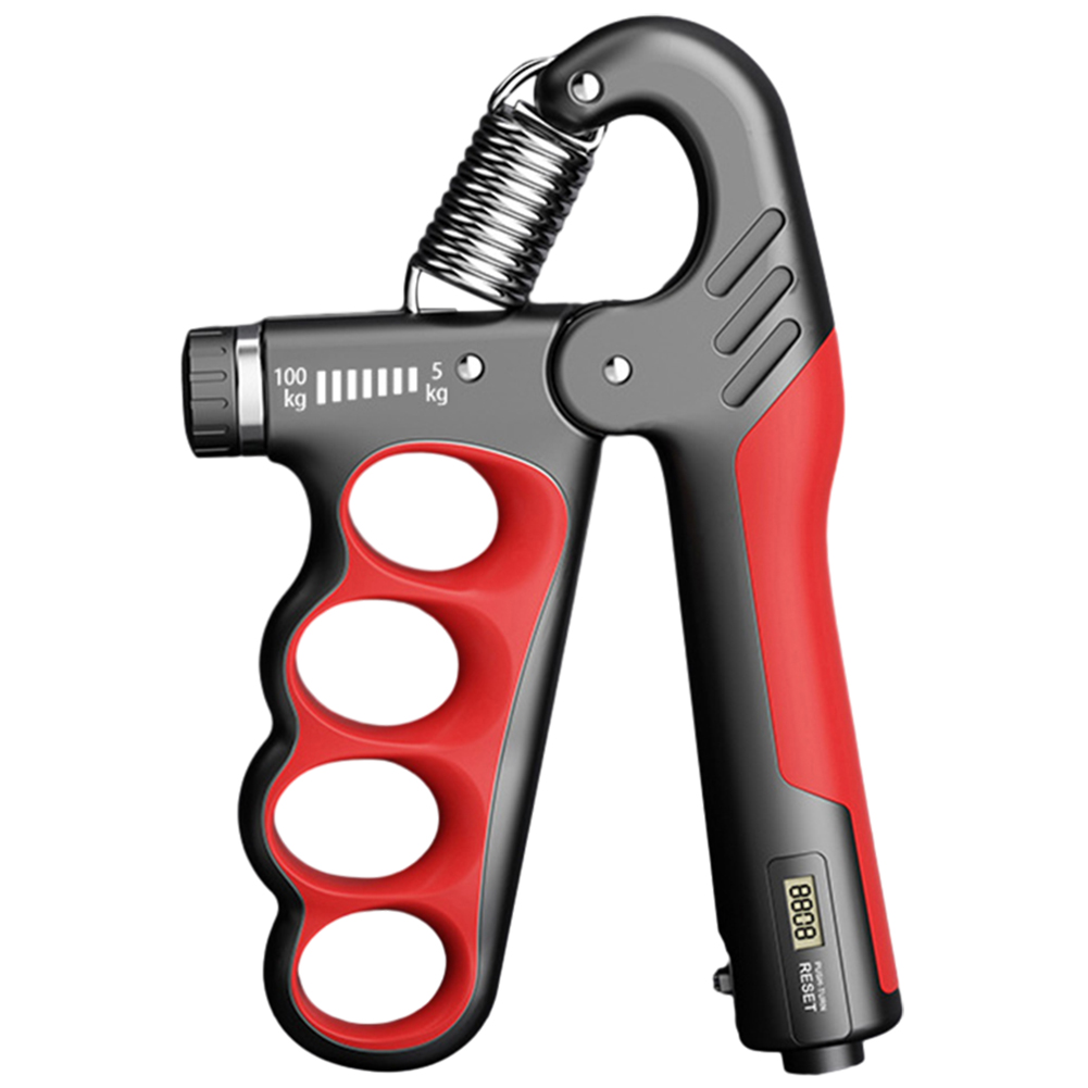 5-100 kg Griffs tärke Trainer Finger trainer einstellbarer Widerstand rutsch fester Greifer für die Wiederherstellung der Muskelaufbau-Hand therapie: Rot