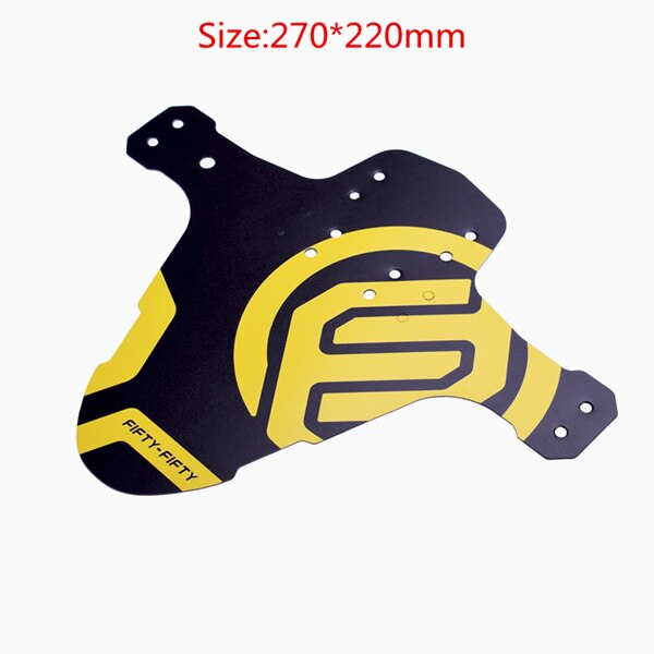 FIFTY-FIFTY Quick Release Mudguard Bicycle Fender Mountain Cycling Front Rear Plastic Bike Accessories MTB Bicycle Parts: Yellow