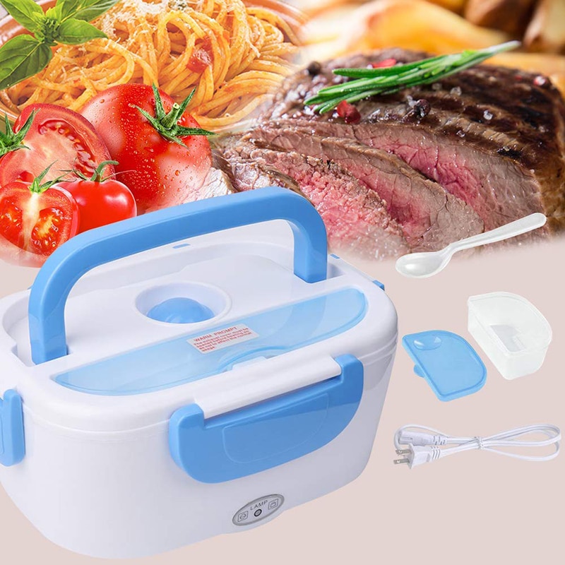 110v 220v us eu stekker elektrische lunchbox plastic voedselverwarmer thuis school kantoor verwarmde bentobox draagbaar bpa-vrij