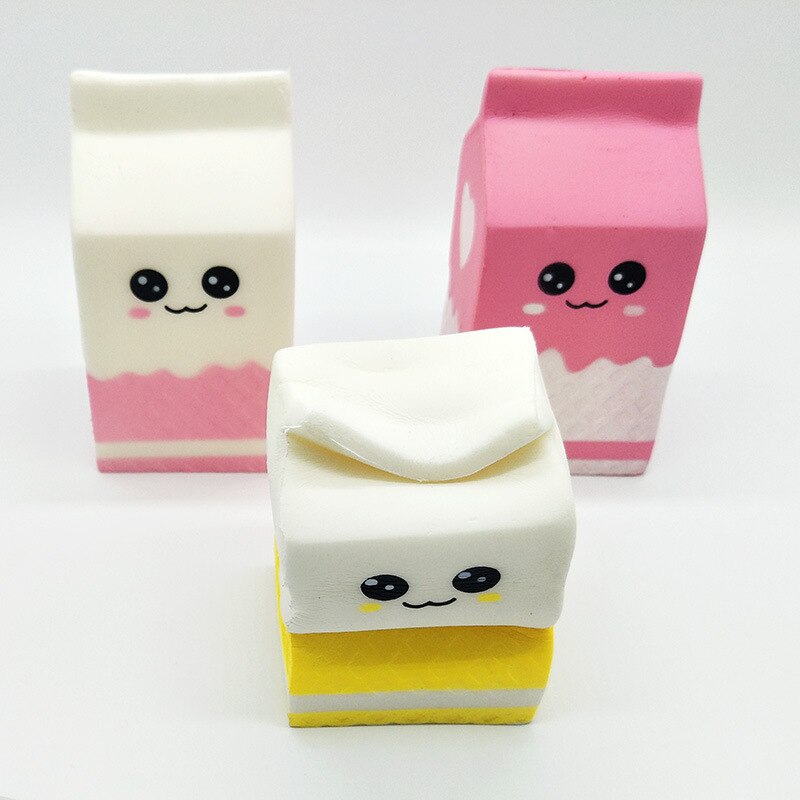 1Pc Morbido Scatola di Latte Spremere Divertente Giocattolo per Bambini Morbido lento Aumento Dello fatica Squishes dell'UNITÀ di elaborazione Giocattoli per I Bambini Adulti regalo di Natale Giocattoli