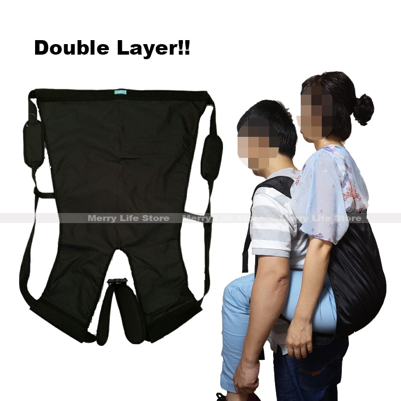 Patient Lift Sling Carrier One-Person Transferring Belt Carrying Up Down Stairs to Bed,Wheelchair,Chair,Car,Vehicle for Disabled
