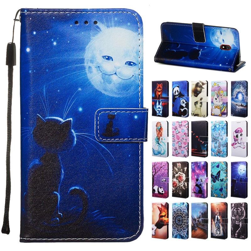 sFor Xiaomi Redmi 8A Case on for Coque Xiomi Xiaomi Redmi 8A Cover Redmi8A 8 A Funda Animal Magnetic Flip Leather Phone Case