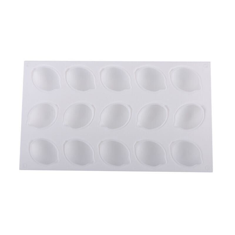 Cake Baking Pan Quick Release Lemon Shape Cupcake Pan for Pudding Dessert Mousse