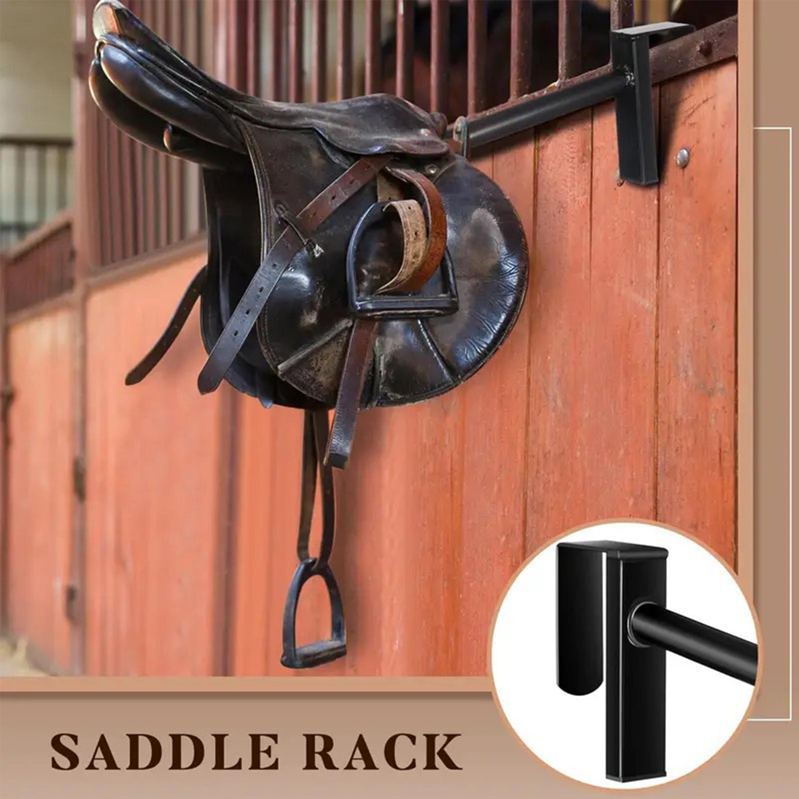 Saddle Pad Rack Wall Mounted Saddle Storage Rack Space-Saving Equipment For Equestrian Tack Room Barn Garage Outdoors Training