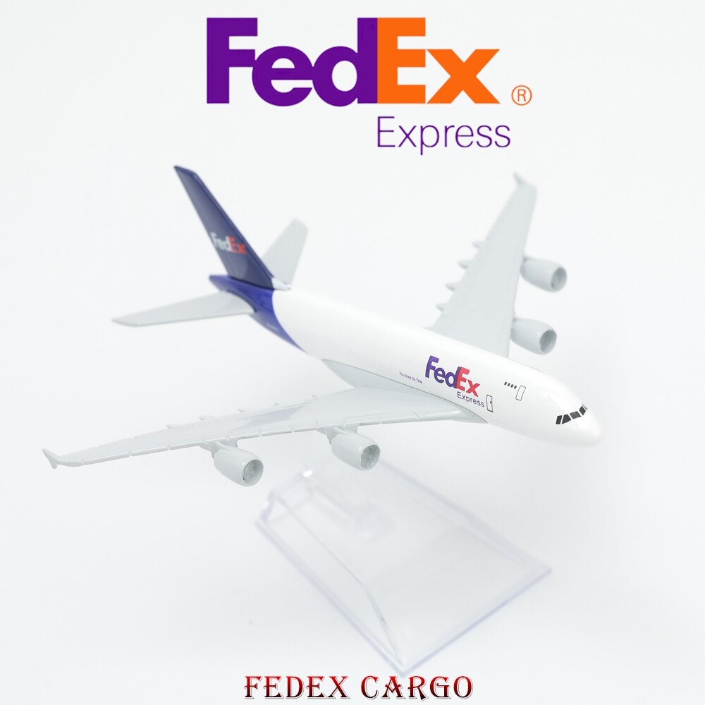 Scala Fedex Cargo Airplane lega Diecast Model 15cm World Aviation da collezione Souvenir giocattoli in miniatura per ragazzi