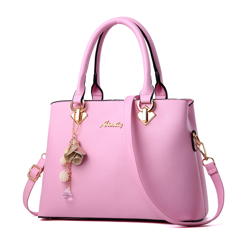 Korean PU Handbag - Detachable Crossbody Bag with Metal Accents 6 Colors111111111111111111111111111111111111111111111111111: Clear