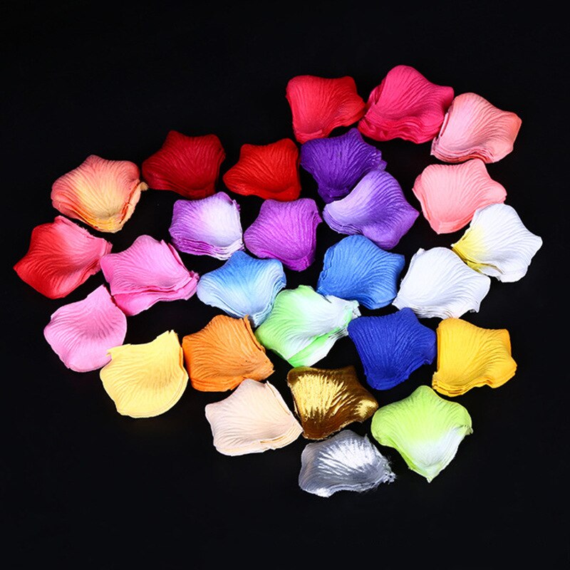 Pétalos de rosa no tejidos, decoración de color para de cumpleaños, boda, compromiso, alfombra roja, accesorios, 36g