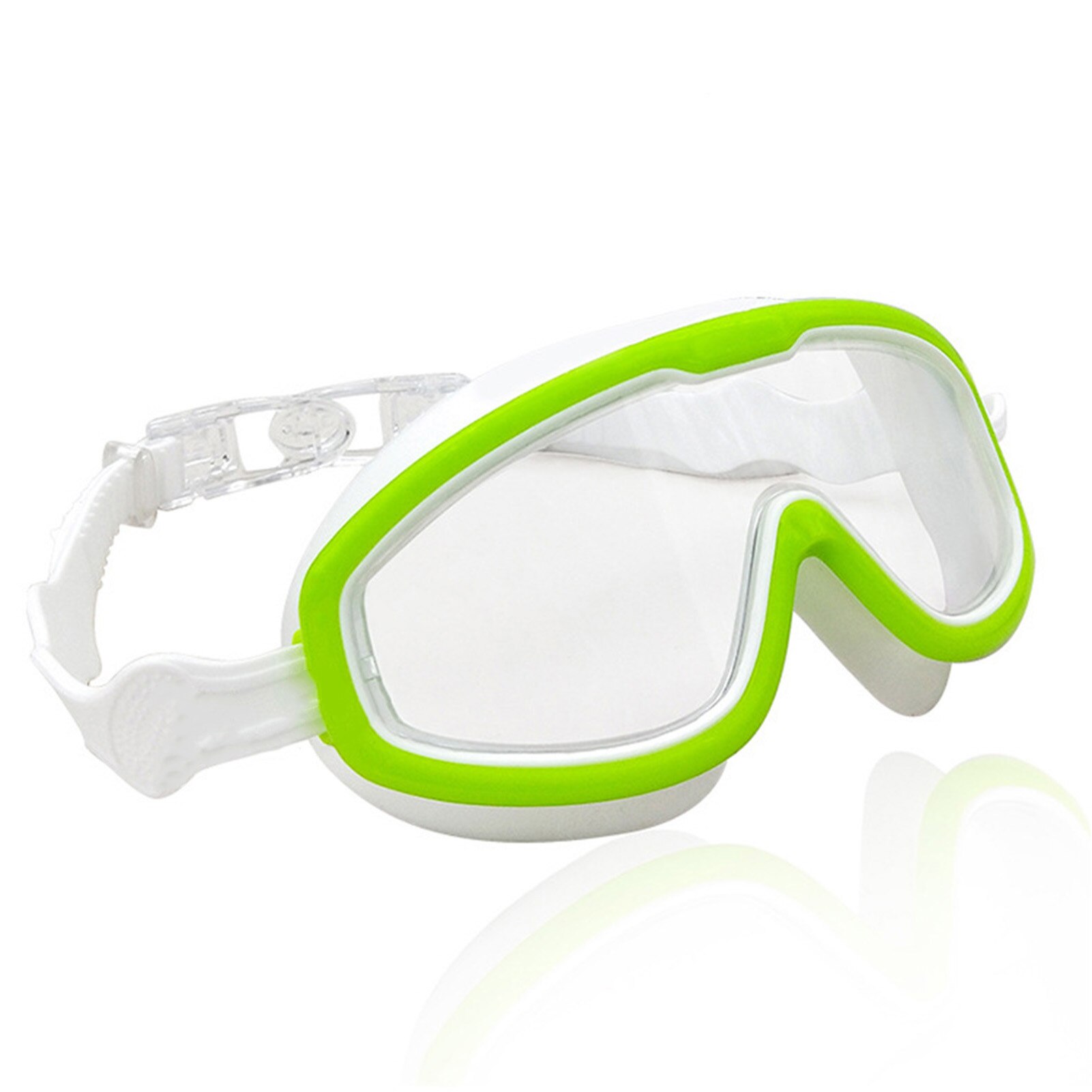 Kinderen Zwemmen Glazen Goggles Anti-Fog Zomer Zwembad Bril Transparant Frame Dving Speelgoed Voor Kinderen: Green