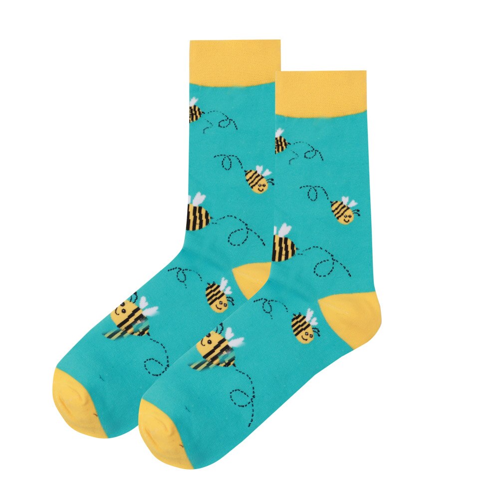 Glade sokker bomull soft sox vakker lama hund kurve menn morsomme kvinner damer jenter kunst: Korallrød