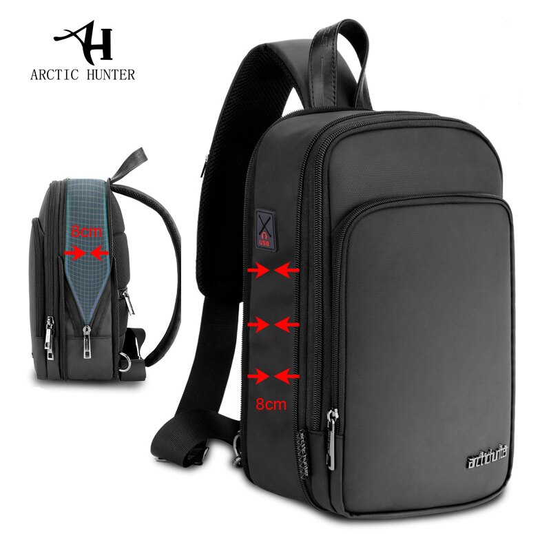 Multifunctionele Crossbody Bag Mannen Anti-Diefstal Schouder Messenger Bags Mannelijke Waterdichte Korte Trip Uitbreiding Borst Zak: Default Title