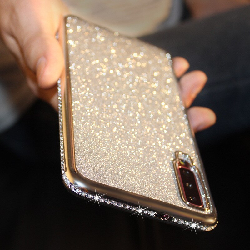 3D Strass Zachte Case Voor Xiaomi Redmi Note 7 8 Pro Gevallen Glitter Coque Voor Xiomi Redmi 7A Note 7 pro Redmi7A Redmi7 Tpu Cover