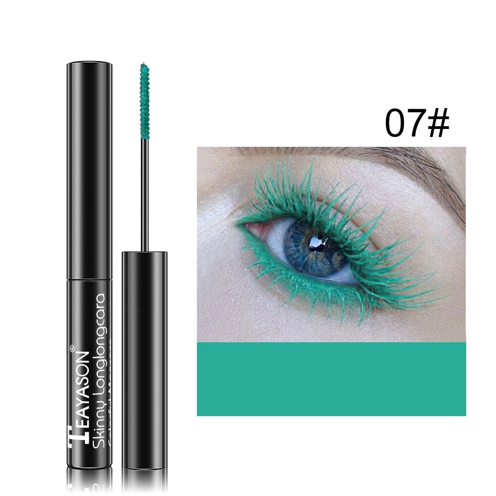 Kleur Mascara Waterproof Langdurige Blauw Groen Rood Zwart Wit Kleur Mascara Curling Verlenging Wimpers: 07