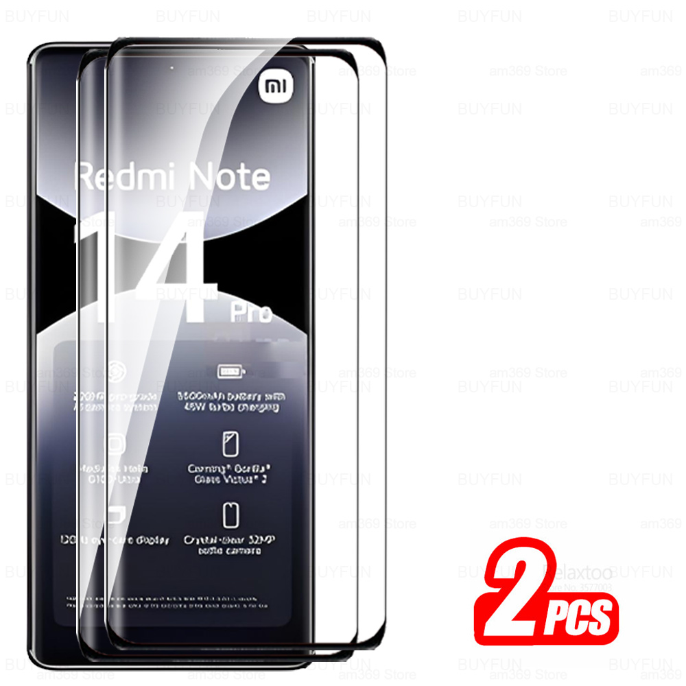 1-3Stck 9D Gebogene Volle Abdeckung Gehärtetes Glas Für Xiaomi Redmi Hinweis 14 Profi + Hinweis14 Profi Plus 5G Hinweis14Profi 14Profi 4G Bildschirm Schutz: Silber / Bündel7