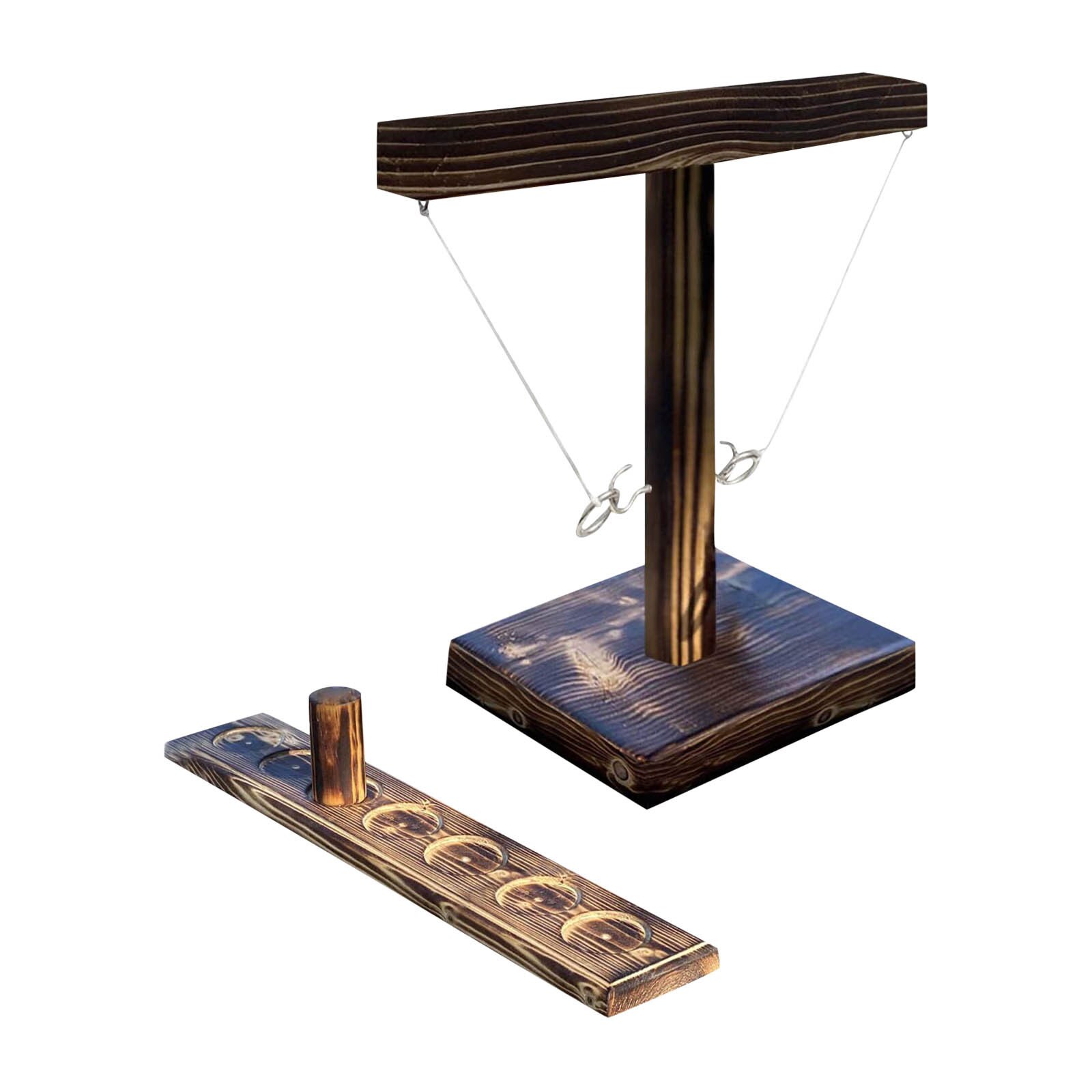 Adults Party Drinking Game Toy Handmade Wooden Hook And Loop Interactive Drink Game Ring Hooks Fast-paced Interactive Games