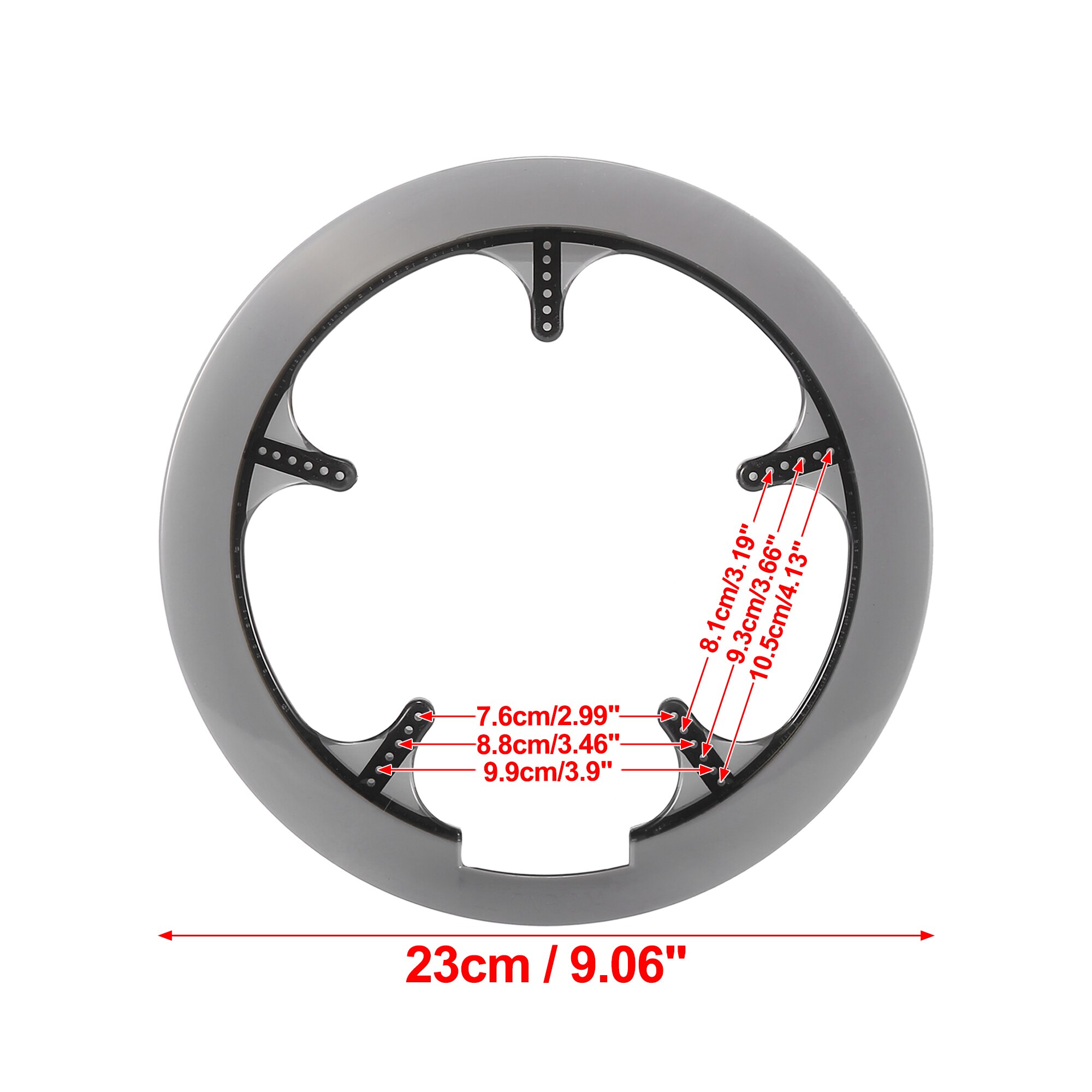 Uxcell-Juego de bielas para bicicleta, Protector de rueda de cadena de manivela, cubierta de anillo, protección protector bielas mtb 40T42T 46T 48T 52T4/5 agujeros: Azul cielo