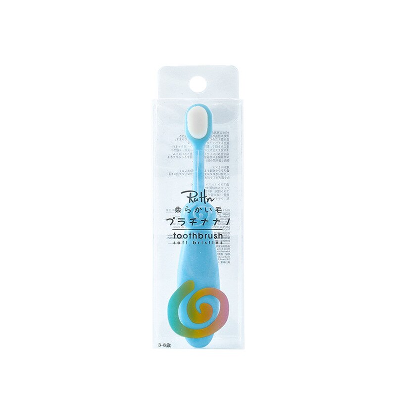 Cepillo de dientes suave para el cuidado del bebé, para niños de 0 a 3 años, para Oral, , japonés, recomendado para el médico: Sky Blue