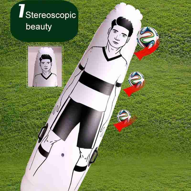 Portable Football Inflatable Column Human Wall Free Kick Positioning Training Equipment Football Simulation Water Injection and