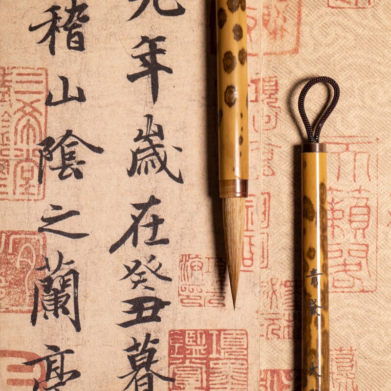 Wezel Haar Borstel Ouyang Xun Reguliere Script Wolf Haar Borstel Running Script Chinese Kalligrafie Schrijven Borstel Schilderij Borstels