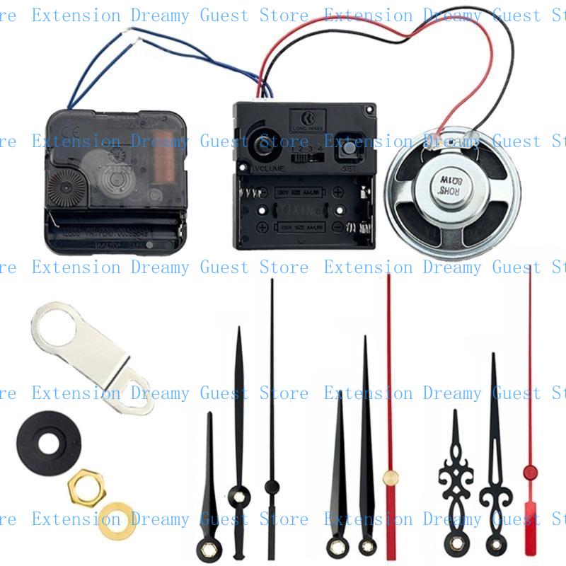 652F Quartzs Clock Movement Set Battery Operated Replacement Part for Wall Clocks Crafting Projects Repair Part J0063+026+005