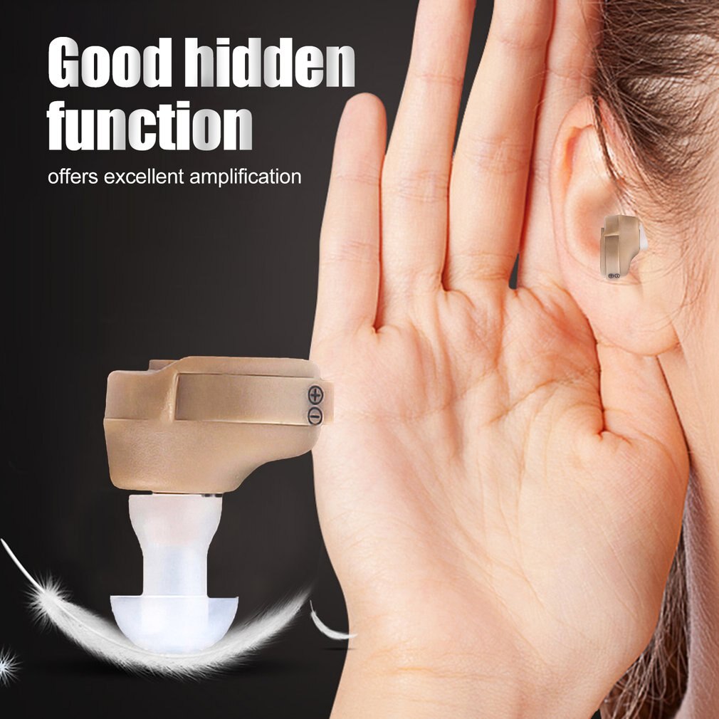Super Mini Hearing Aid Ear Sound Amplifier Adjustable Tone Hearing Aids Portable Ear Hearing Amplifier for the Deaf Elderly