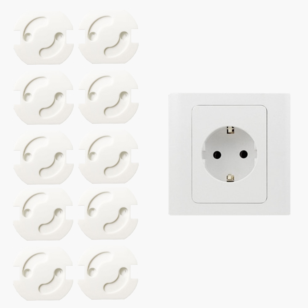 10 Pcs 2 Gaten Sockets Cover Stekkers Kinderen Elektrische Stopcontact Plug Baby Elektrische Veilig Protector Sockets Bescherming Caps