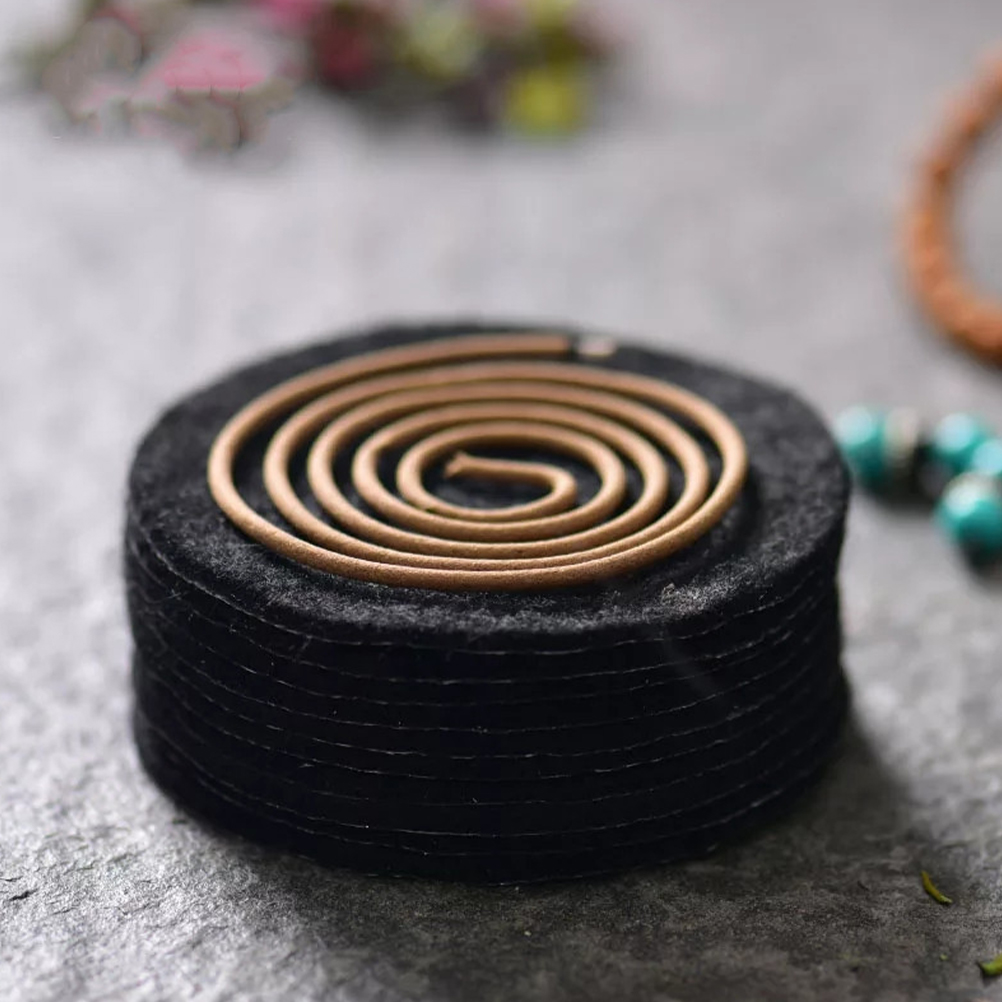 8 Pcs Censer Cotton Pad Living Room Incense Fireproof Pads Coil Mat Burner Holder Ceramics Practical Home Mats
