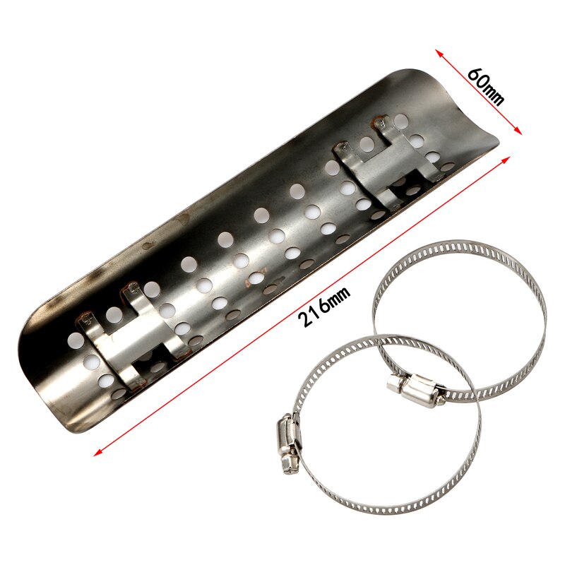 Protector de calor para tubo de escape de motocicleta, cubierta Universal antiquemaduras para Harley, personalizada, Chopper, Cruiser, Road King, Softail